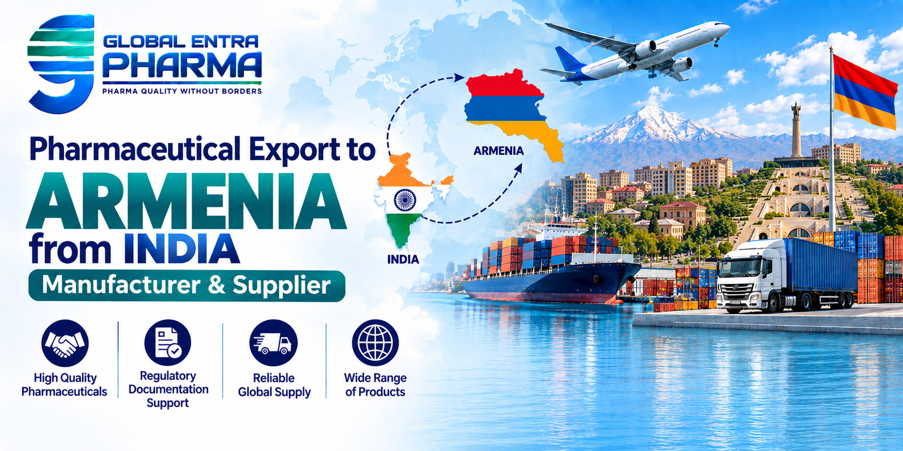 Pharmaceutical Export to Armenia from India – Manufacturer & Supplier